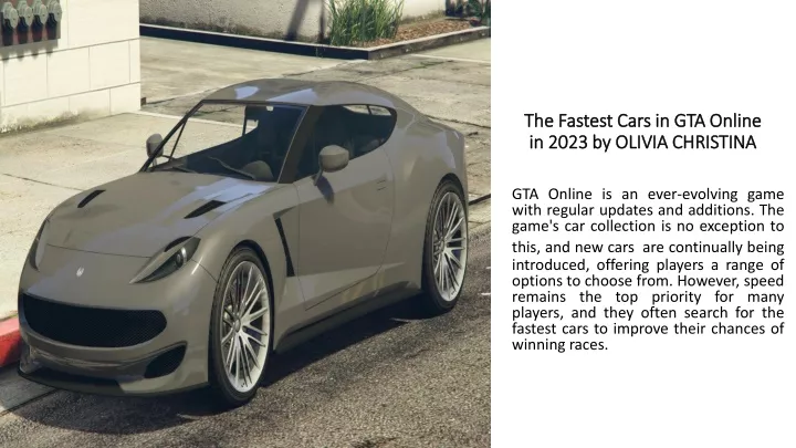 the fastest cars in gta online in 2023 by olivia christina