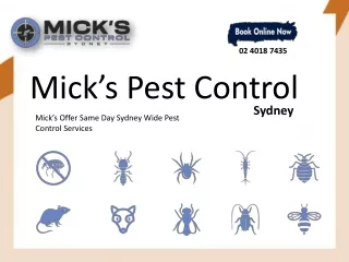 Mick’s Pest Control Sydney