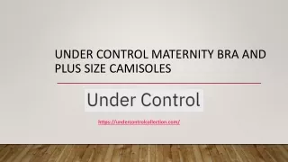 Under Control Maternity Bra - Plus Size Camisoles with Bra