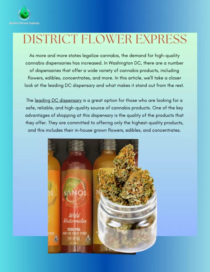 district flower express