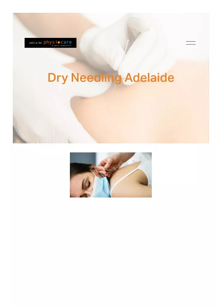 dr needling adelaide