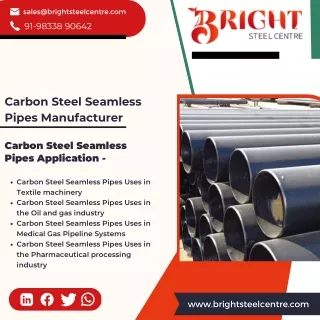 Low Temperature CS Seamless Pipe | Carbon Steel IBR Approved Pipes | Stainless S