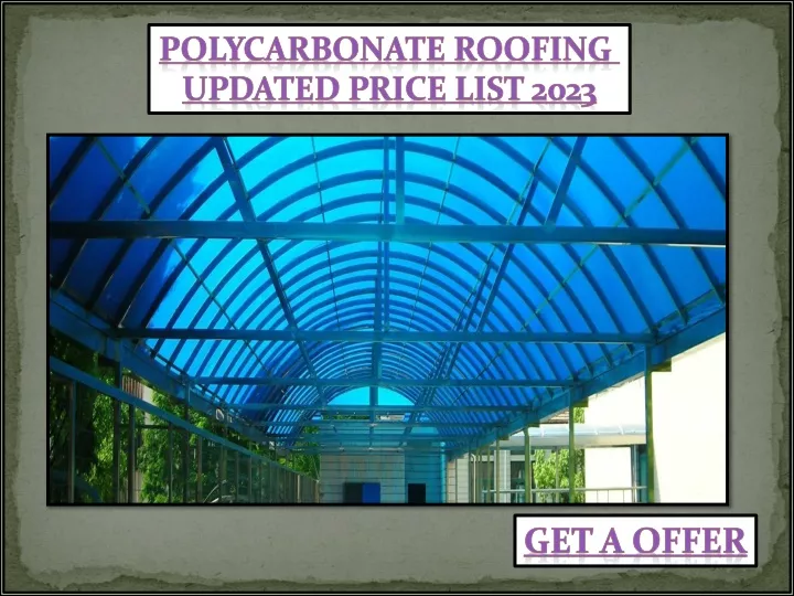 polycarbonate roofing updated price list 2023