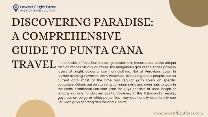 PPT - DISCOVERING PARADISE A COMPREHENSIVE GUIDE TO PUNTA CANA TRAVEL 