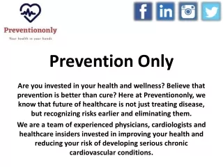 Coronary Artery Disease Prevention - Preventiononly