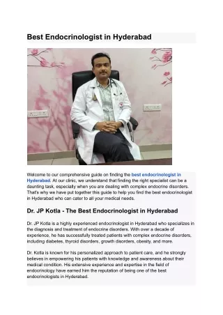 Thyroid Care in Hyderabad_ Meet the Specialists Making a Positive Impact