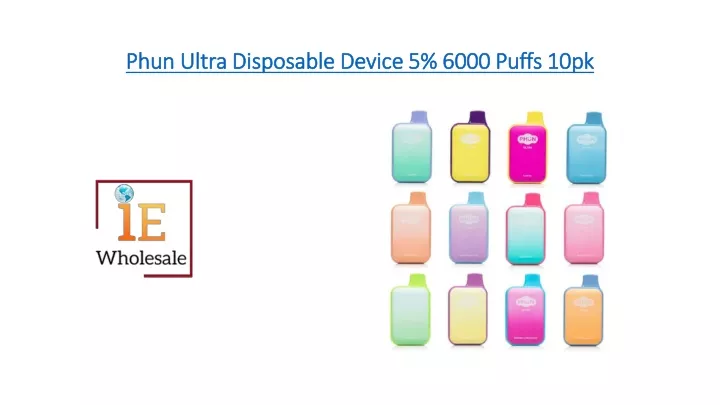 phun ultra disposable device 5 6000 puffs 10pk