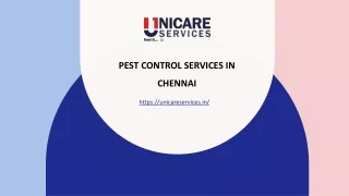 Pest Control Services in Chennai - Unicare Services