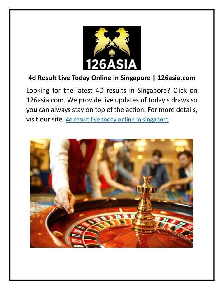 4d result live today online in singapore 126asia