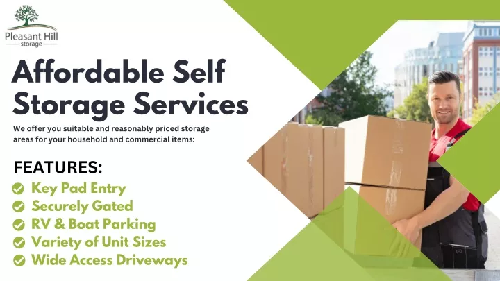 affordable self storage services we offer