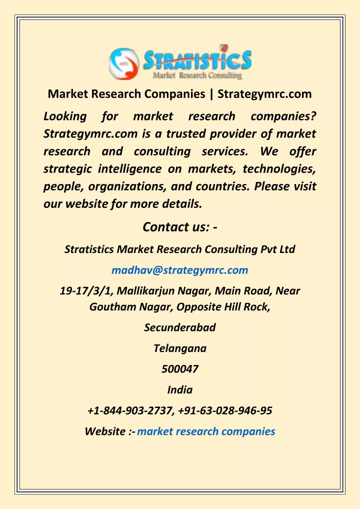 market research companies strategymrc com