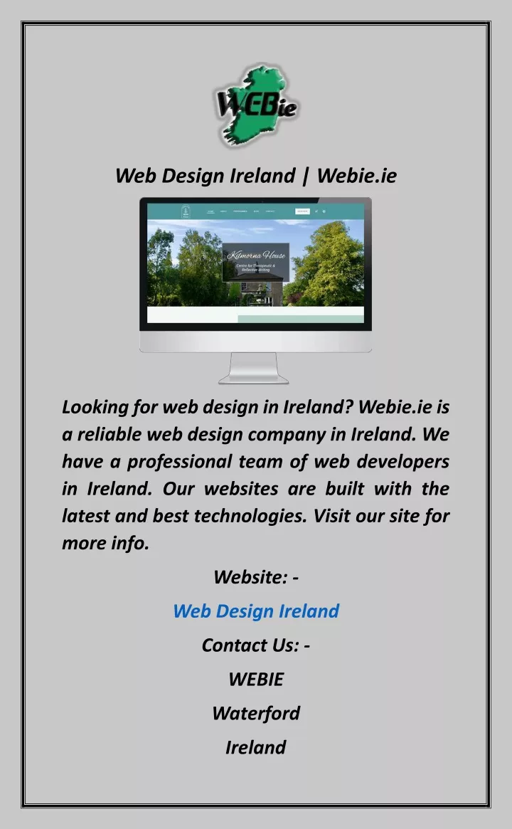 web design ireland webie ie