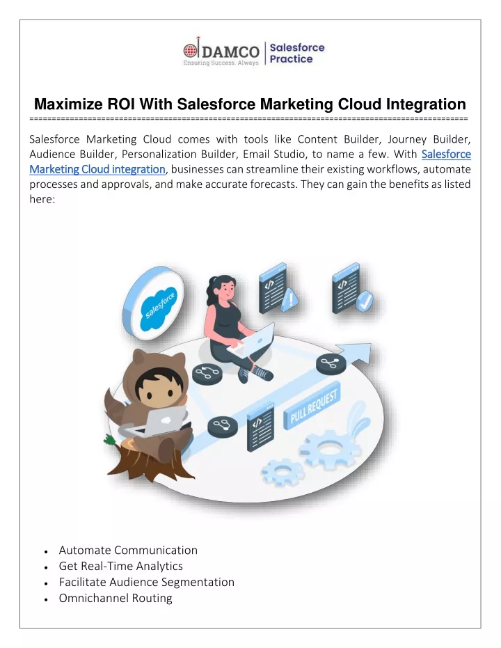 maximize roi with salesforce marketing cloud