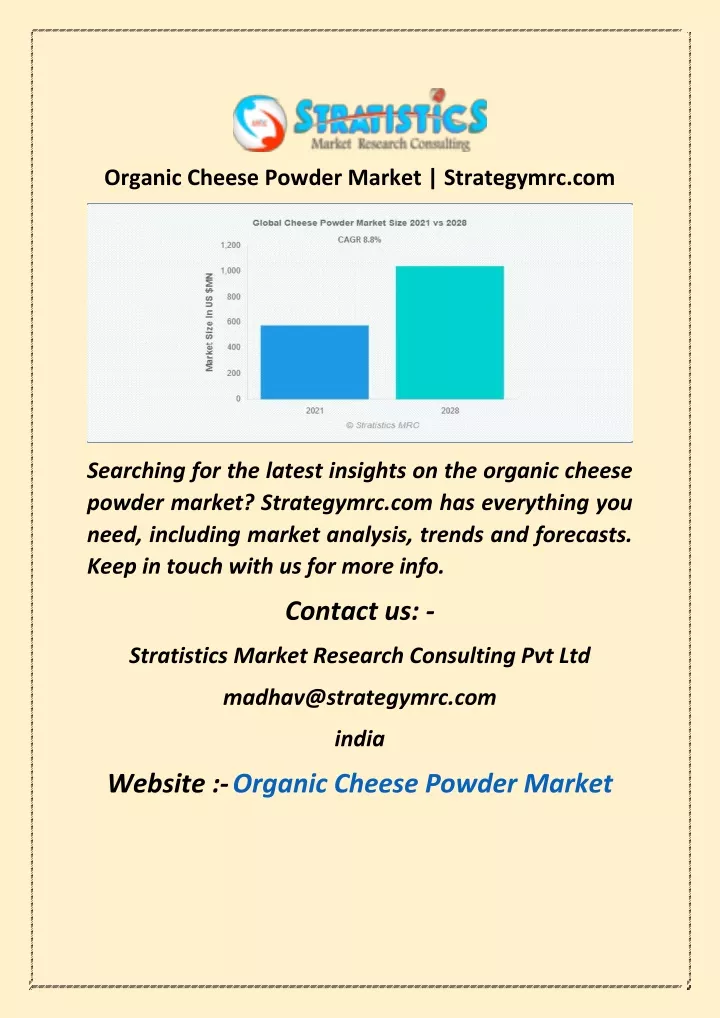 organic cheese powder market strategymrc com