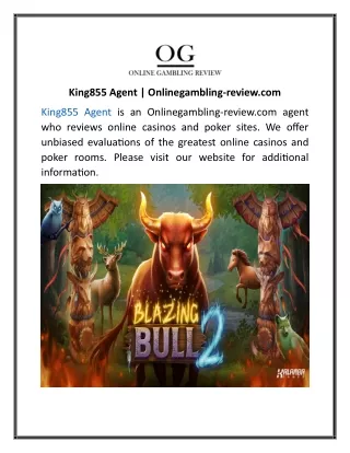 king855 agent onlinegambling review com
