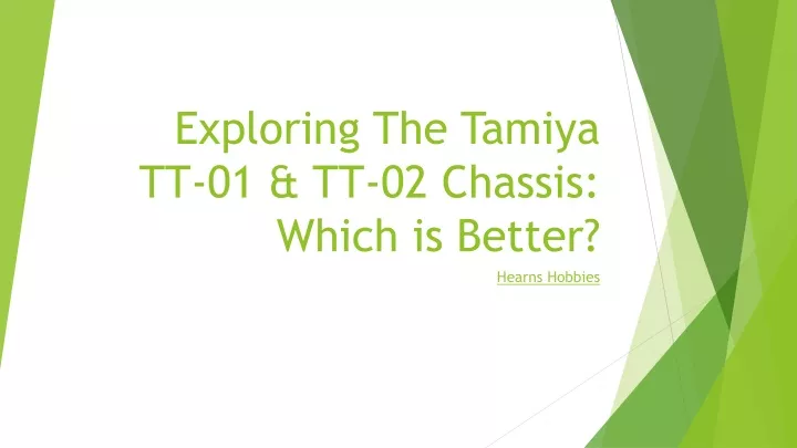 exploring the tamiya tt 01 tt 02 chassis which
