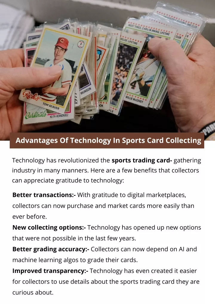 advantages of technology in sports card collecting