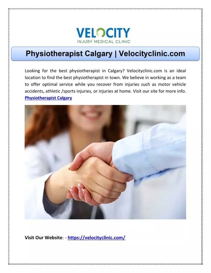 looking for the best physiotherapist in calgary