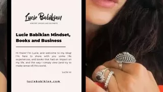 Lifestyle Blogger, Mindset Motivation & Entrepreneur Mindset Books by Lucie Babikian
