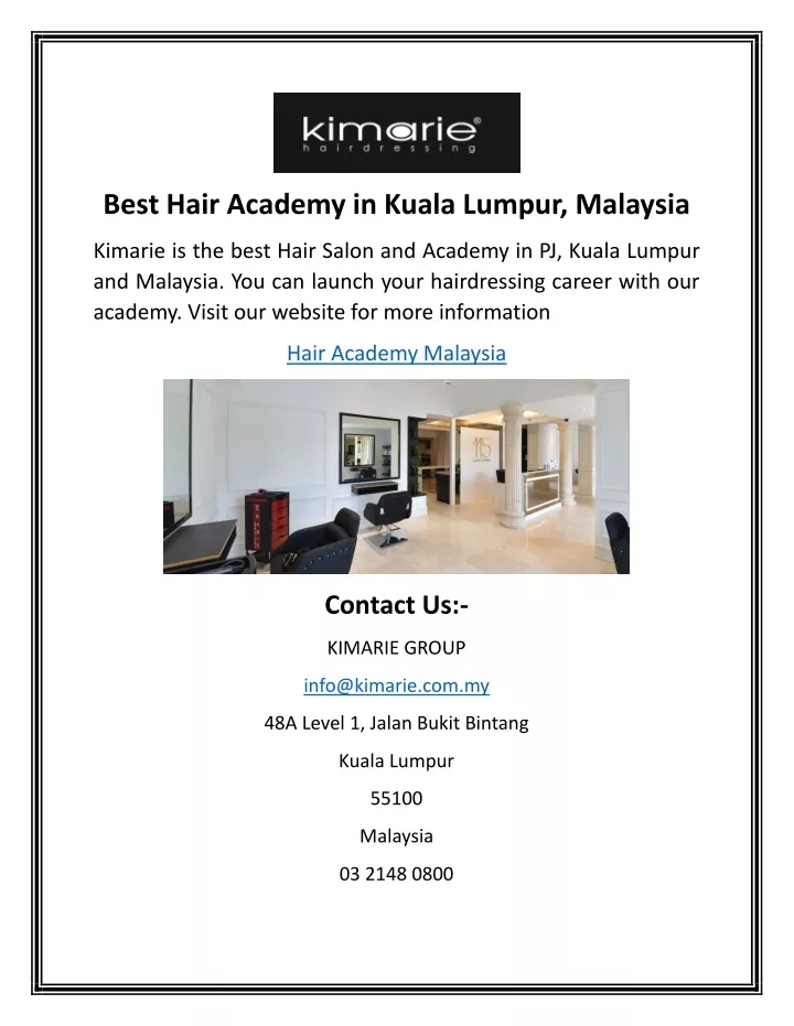 best hair academy in kuala lumpur malaysia