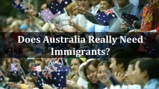 Does Australia Really Need Immigrants?