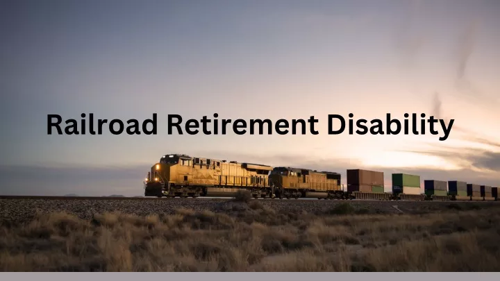 railroad retirement disability