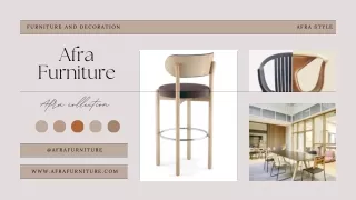 Afra Furniture Presentation