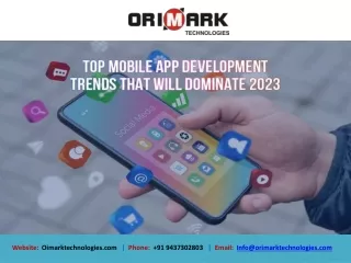 Mobile Application Development in India_OrimarkTechnologies