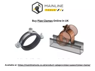 Pipe Clamps Online in UK