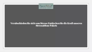 Verabschieden Sie sich vom Stress: Entdecken Sie die Kraft unseres Stressabbau