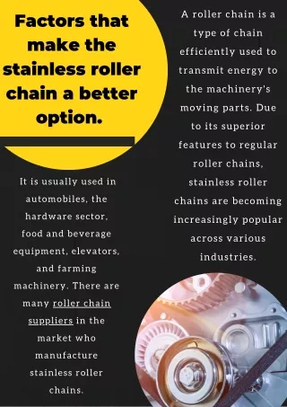 a roller chain is a