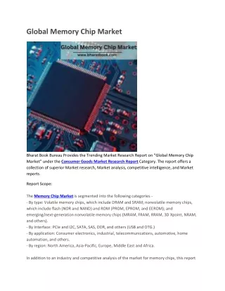 global memory chip market