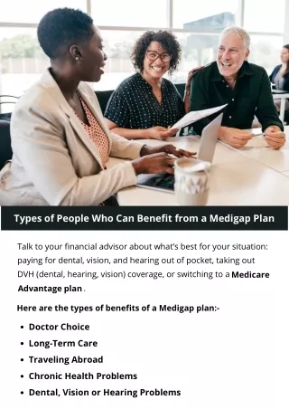 types of people who can benefit from a medigap