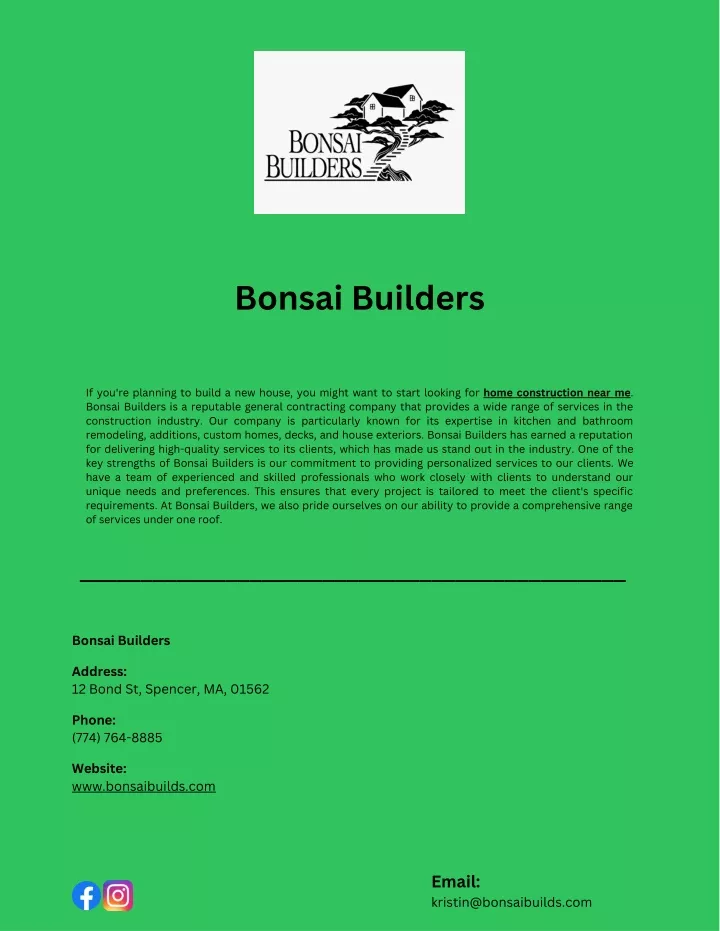 bonsai builders