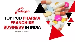 Top PCD Pharma Franchise Business In India