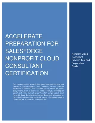 accelerate preparation for salesforce nonprofit