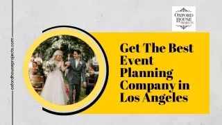 Get The Best Event Planning Company in Los Angeles