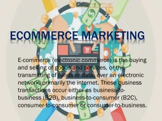 ecommerce marketing