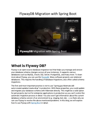 flywaydb migration with spring boot