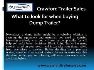 Black Rhino Trailer - Crawford Trailer Sales