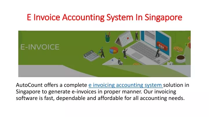 e invoice accounting system in singapore