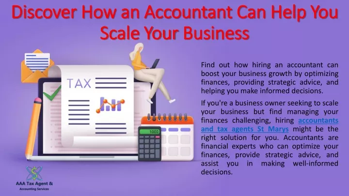 discover how an accountant can help you scale your business