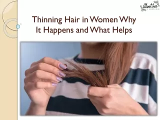 Thinning Hair in Women Why it Happens and What Helps