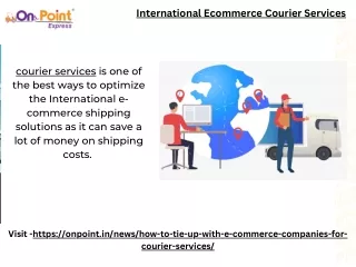 International Ecommerce Courier Services