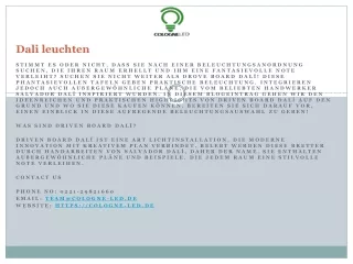 dali leuchten