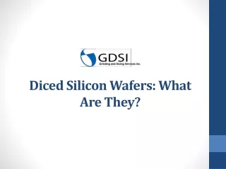 Diced Silicon Wafers What Are They