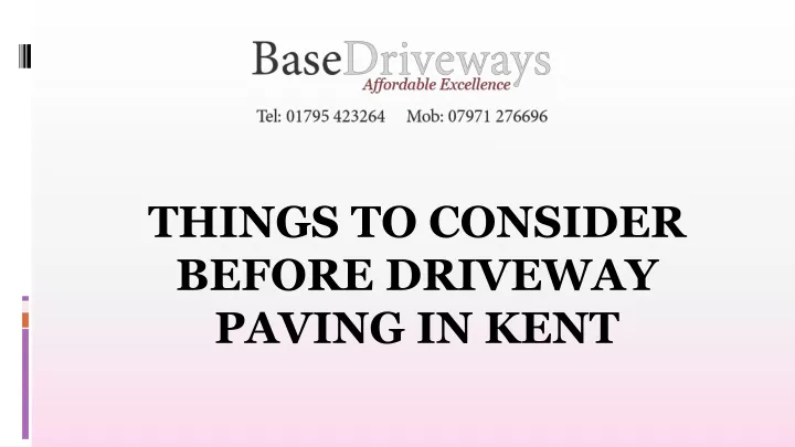 things to consider before driveway paving in kent