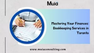 Mastering Your Finances Bookkeeping Services in Toronto