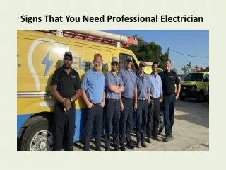 Signs That You Need Professional Electrician