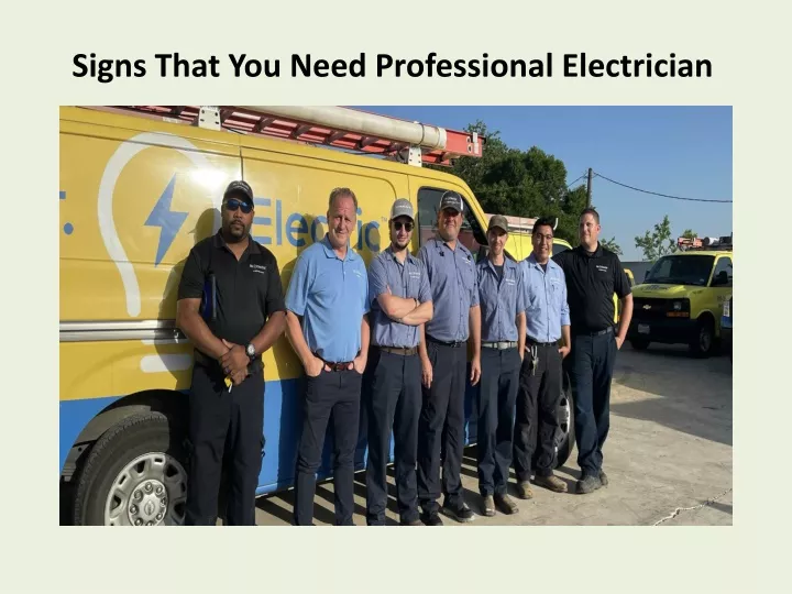 signs that you need professional electrician